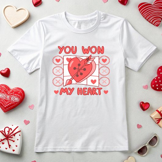 Tic-Tac-Toe Heart Valentijn T-shirt
