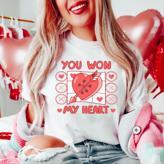 Tic-Tac-Toe Heart Valentijn T-shirt