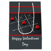 Tic Tac Toe Hearts Medium Cadeauzakje (Achterkant)