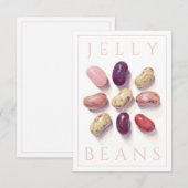 TIC TAC TOE JELLY BEANS 3.5x5 Platte Kaart (Voorkant / Achterkant)