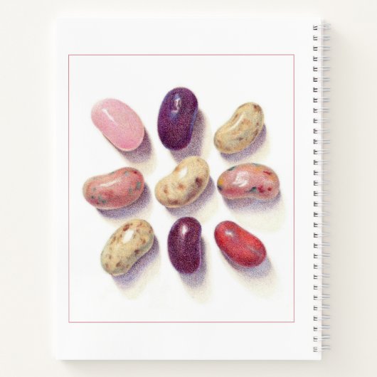 TIC TAC TOE JELLY BEANS 8.5x11 Spiraal Notitieboek (Achterkant)