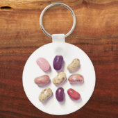 TIC TAC TOE JELLY BEANS Aluminium Round Sleutelhan Sleutelhanger (Achterkant)