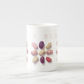 TIC TAC TOE JELLY BEANS Bone China Mok + Tekst (Voorkant)