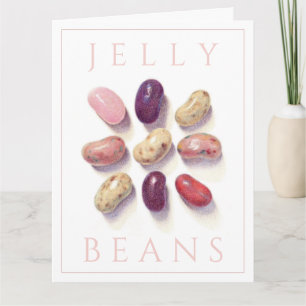 TIC TAC TOE JELLY BEANS Groot Wenskaart Kaart