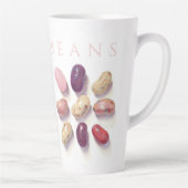 TIC TAC TOE JELLY BEANS Grote Latte Mok + Tekst (Rechts)