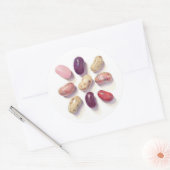 TIC TAC TOE JELLY BEANS Large Round Stickers (Envelop)