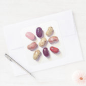 TIC TAC TOE JELLY BEANS Large Square Stickers (Envelop)
