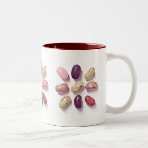 TIC TAC TOE JELLY BEANS Maroon Two-Tone Mok