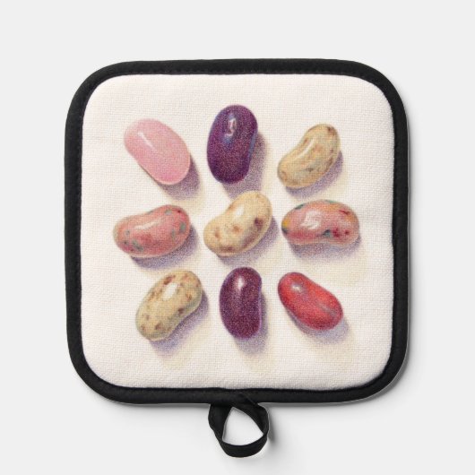 TIC TAC TOE JELLY BEANS Pot Holder Pannenlap (Voorkant)