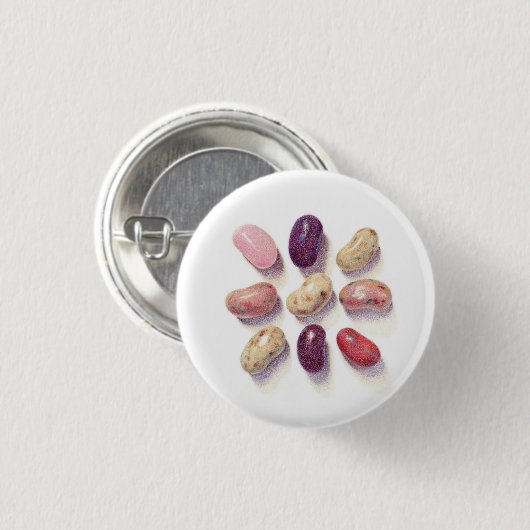 TIC TAC TOE JELLY BEANS Round Button (Voorkant /achterkant)