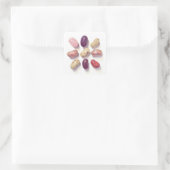 TIC TAC TOE JELLY BEANS Small Square Stickers (Tas)