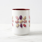 TIC TAC TOE JELLY BEANS Tall Maroon Two-Tone Mok (Center)