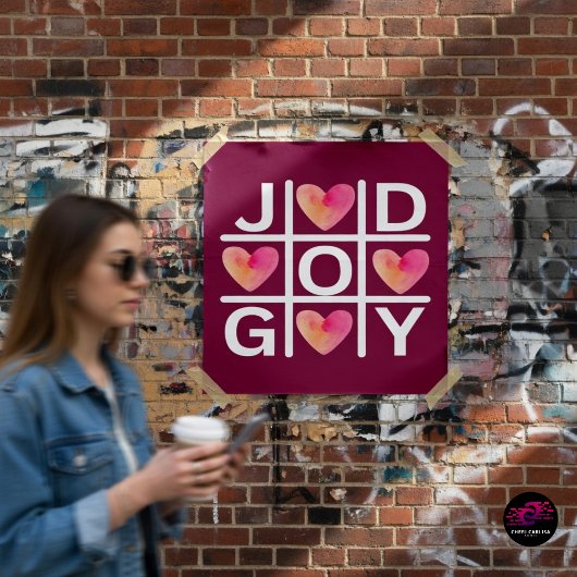 Tic Tac Toe Joy en God Christelijk Faith Poster