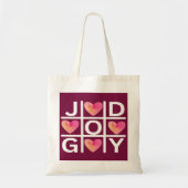 Tic Tac Toe Joy en God Christelijk Faith Tote Bag (Voorkant)
