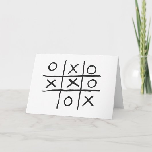 Tic-Tac-Toe Kaart (Voorkant)
