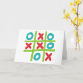 Tic-tac-toe Kaart (Gele Bloem)