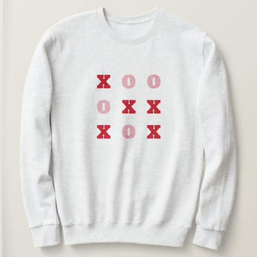 Tic-Tac-Toe Knuffels en Kusjes Valentijnse Sweatsh Trui (Design voorkant)