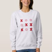 Tic-Tac-Toe Knuffels en Kusjes Valentijnse Sweatsh Trui (Voorkant)