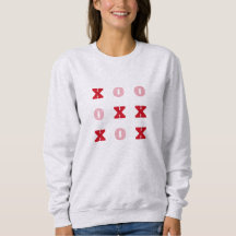 Tic-Tac-Toe Knuffels en Kusjes Valentijnse Sweatsh