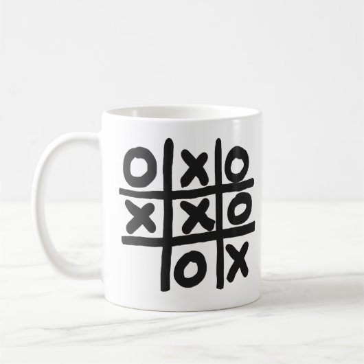 Tic Tac Toe Koffiemok (Links)