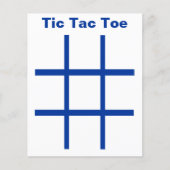 Tic Tac Toe LABEL Grid (gebruik 1-1/4-inch frituur Flyer (Voorkant)
