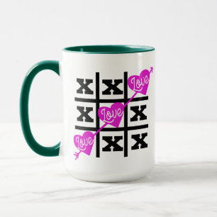 Tic Tac Toe Love Valentijnsdag Gift Idee - Grappig Mok