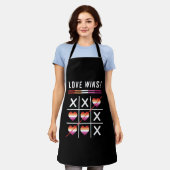Tic Tac Toe Love Wins LGBTQ Lesbian Pride Schort (Gedragen)