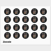 Tic Tac Toe Love Wins LGBTQ Pansexual Pride Ronde Sticker (Vel)