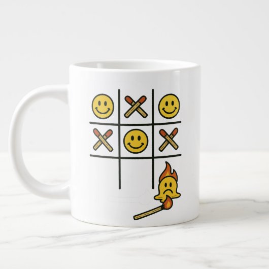 Tic Tac Toe-mok Grote Koffiekop (Links)