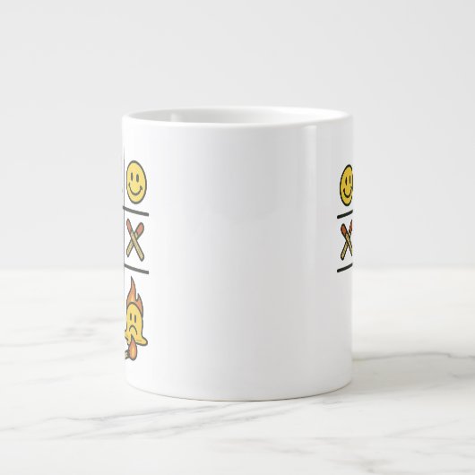 Tic Tac Toe Mug Grote Koffiekop (Voorkant)