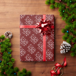 Tic-Tac-Toe Noughts en Crosses Cadeaupapier