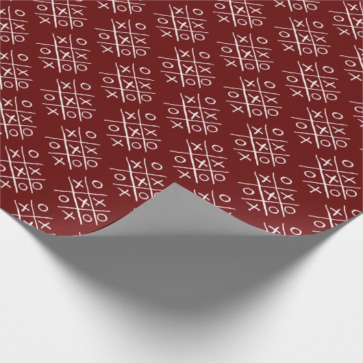 Tic-Tac-Toe Noughts en Crosses Cadeaupapier (Hoek)