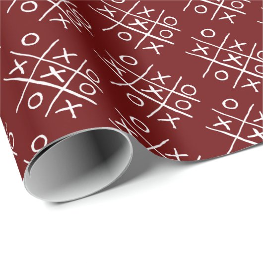 Tic-Tac-Toe Noughts en Crosses Cadeaupapier (Rol Hoek)