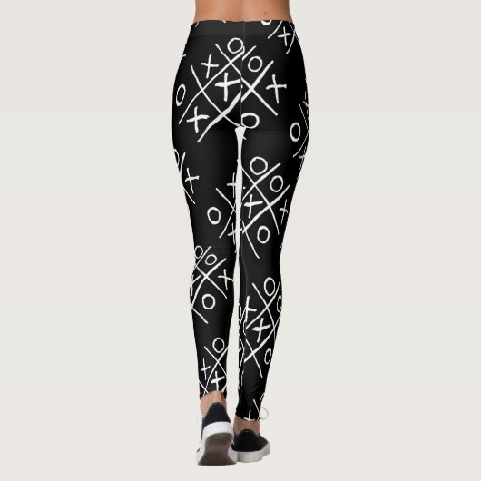 Tic-Tac-Toe Noughts en Crosses Leggings (Achterkant)