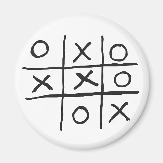 Tic-Tac-Toe Noughts en Crosses Magneet (Voorkant)