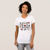 Tic-Tac-Toe Pet Lover Foto's & Naam T-shirt (Voorkant volledig)