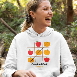 Tic-Tac-Toe pompoen Hoodie