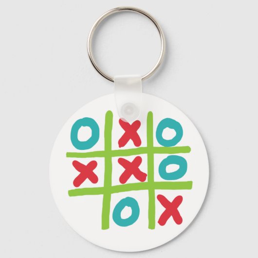 Tic-tac-toe Sleutelhanger (Achterkant)