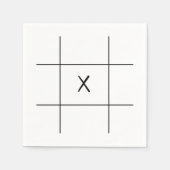 Tic Tac Toe Spel Servet (Voorkant)