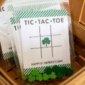 Tic Tac Toe St. Patrick's Day Kaart voor kinderen Notitiekaartje