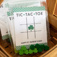 Tic Tac Toe St. Patrick's Day Kaart voor kinderen