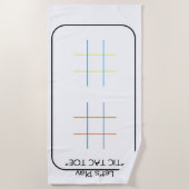 Tic Tac Toe strandlaken (Voorkant)