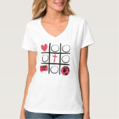 Tic Tac Toe T-shirt (Voorkant)