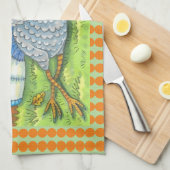 TIC TAC TOE TURKEY THANKSGIVING BIRD KITCHEN TOWEL THEEDOEK (Quarter Fold)