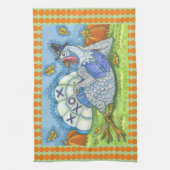 TIC TAC TOE TURKEY THANKSGIVING BIRD KITCHEN TOWEL THEEDOEK (Verticaal)