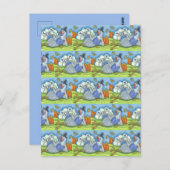 TIC TAC TOE TURKIJE, FUN THANKSGIVING BIRD GAMES BRIEFKAART (Voorkant / Achterkant)