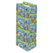 TIC TAC TOE TURKIJE, THANKSGIVING GIFT BAG - WIJN CADEAUTAS (Voorkant Gekanteld)