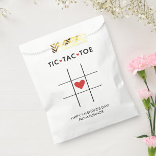 Tic Tac Toe Valentijn, Kinder school klaslokaal Bedankzakje