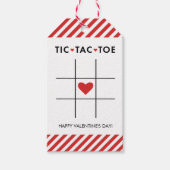 Tic Tac Toe Valentijn, Kinder school klaslokaal Cadeaulabel (Voorkant)