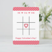 Tic Tac Toe Valentijn Photo Classroom Kaart (Staand voorkant)
